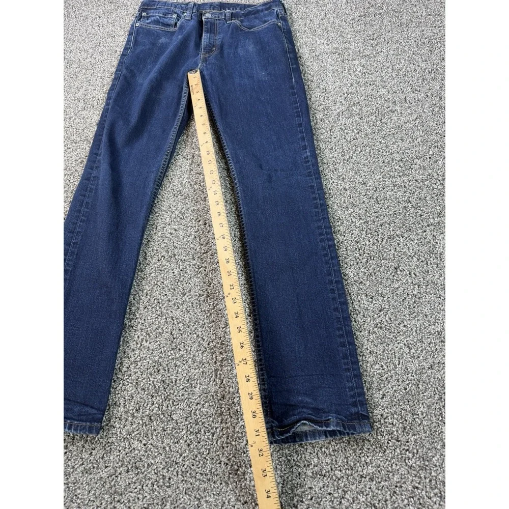 Levi's 511 Slim Straight Jeans Men's Size 34X34 Blue Dark Wash